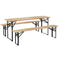 Outsunny Portable Picnic Table Bench Set 71
