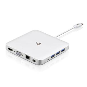 IOGEAR Compact USB-C Docking Station with PD Pass-Thru 