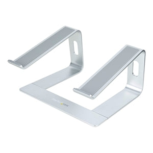 Laptop Stand for Desk, Supports 5kg / 11lb, Aluminum, Silver, Ergonomic Laptop Riser, Portable Laptop Holder for Desk 
