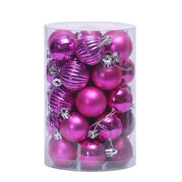 34 Christmas Ball Set 4cm Christmas Ornaments 