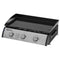 Outsunny 3 Burner Liquefied Gas Grill, Portable Tabletop BBQ Grill, for Camping, Picnic, Silver