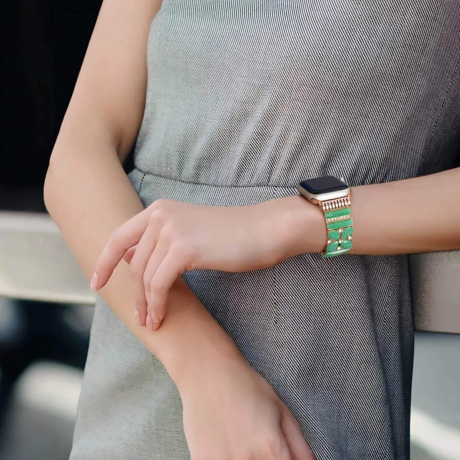 Strap Green Jewelry Watch Band Bracelet women 