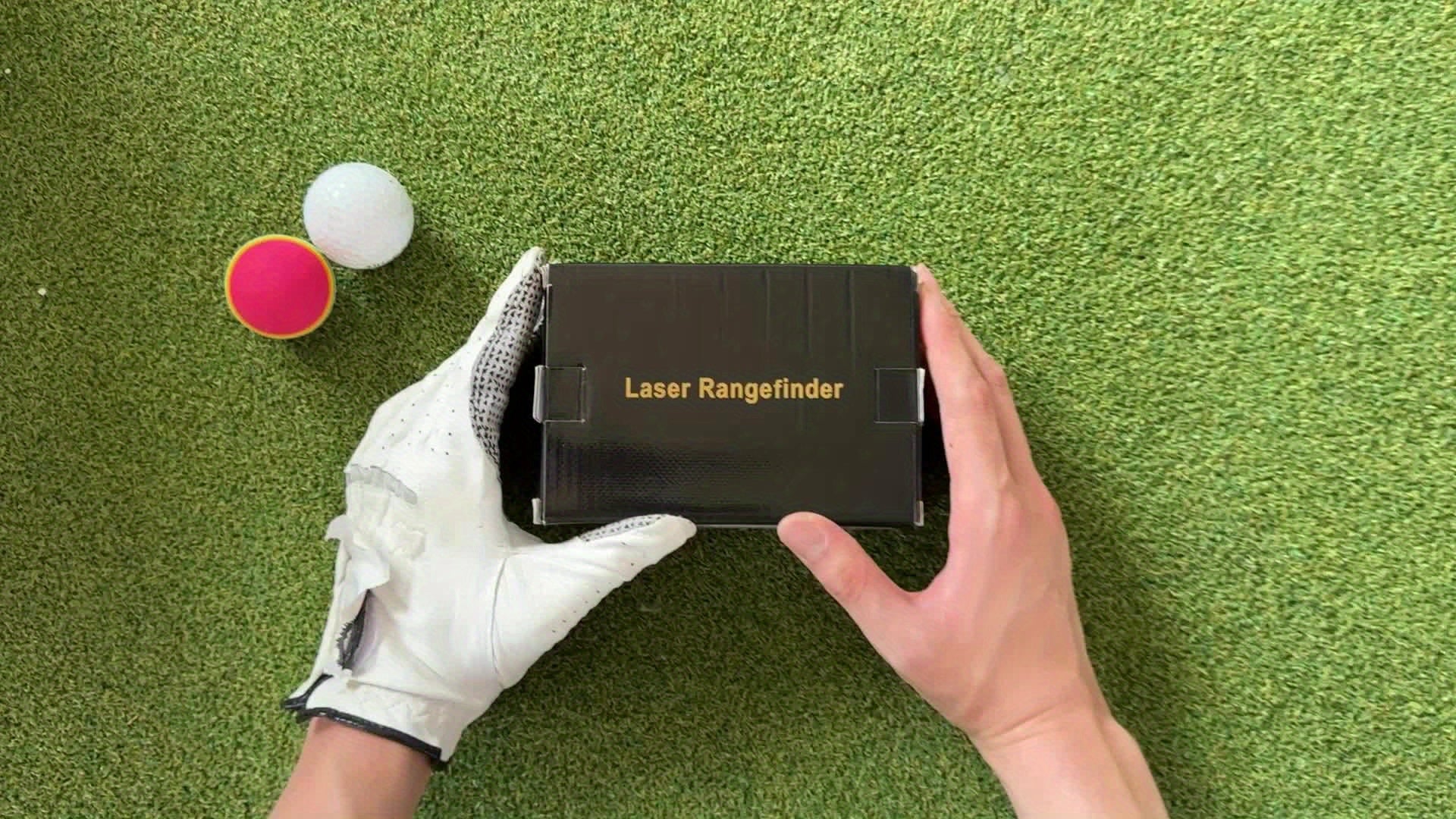 Nohawk 600m/2000ft Golf Range Finder – USB Rechargeable with Angle Switch, Slope Compensation, Flag Locking, 6X Magnification – Durable Black and Red Plastic Case, Modern Golf Accessory 