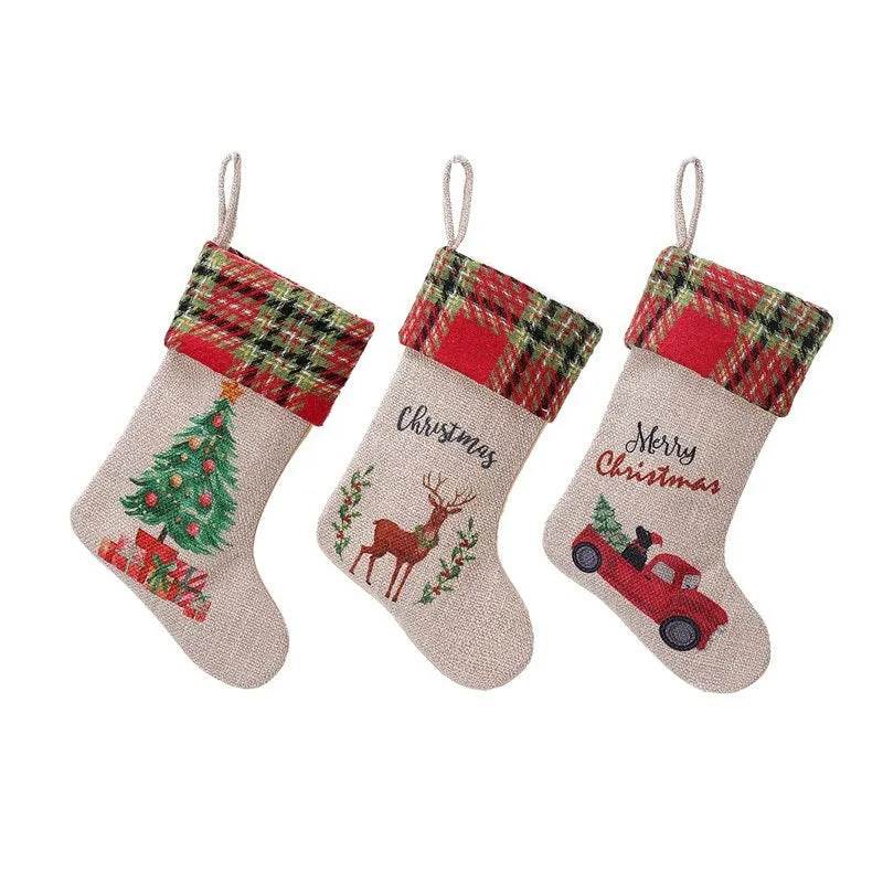 Christmas Decoration Supplies Car Linen Stockings Suit 
