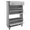 HOMCOM Slim Shoe Storage with 2 Flip Drawers and Adjustable Shelves Shoe Cabinet Organizer for 8 Pair, Grey