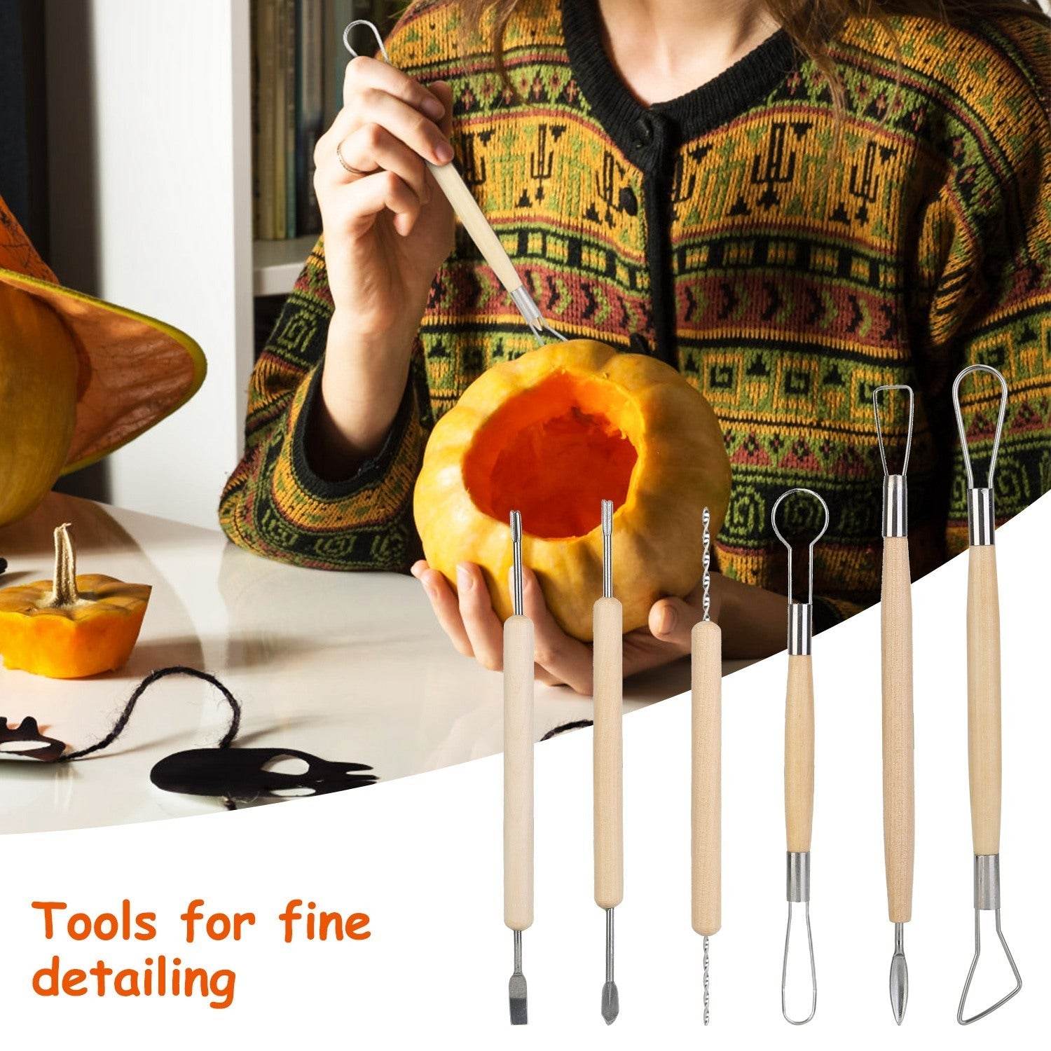 13Pcs Halloween Pumpkin Carving Kit Stainless Steel Carving Kit Pumpkin Sculpting Cutting Kit Halloween Decorative Tools 