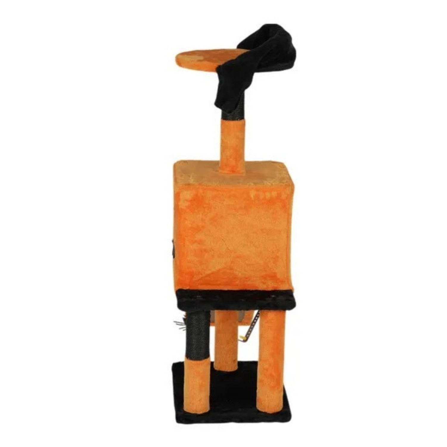 39.4 Halloween Cat Tree, Cat Tower Cat Tree For Indoor Cats With Spacious Cat Condo, Sisal Scratching Posts, Hanging Toys, Orange  Black 