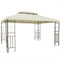 Outsunny 10x13ft Steel Gazebo Sun Shelter Patio Outdoor Party Event Canopy Vented Roof Cream White