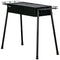 Portable BBQ Grill, Charcoal Grill with Side Seasoning Baskets, Hooks and Nets for Outdoor, Picnic, Camping, Black
