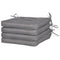 Outsunny 4Pc Replacement Cushions for Rattan Furniture Outdoor Seat Pad Dark Grey