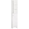 HOMCOM Linen Tower: Tall Bathroom Storage Cabinet, Freestanding 3-Tier Shelf Cupboard, White Adjustable