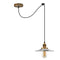 E26 Metal Flat Shade with 2M Adjustable PVC Cable Pendant Light ~2135