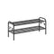 SONGMICS Shoe Rack with 4 Side Hooks, Holds 10 Pairs of Shoes