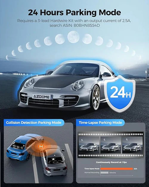 AZDOME M580 3CH 5K Dash Cam 