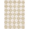 Trestres Checkered Natural & Ivory Rug – Moroccan Minimalist Washable Rug