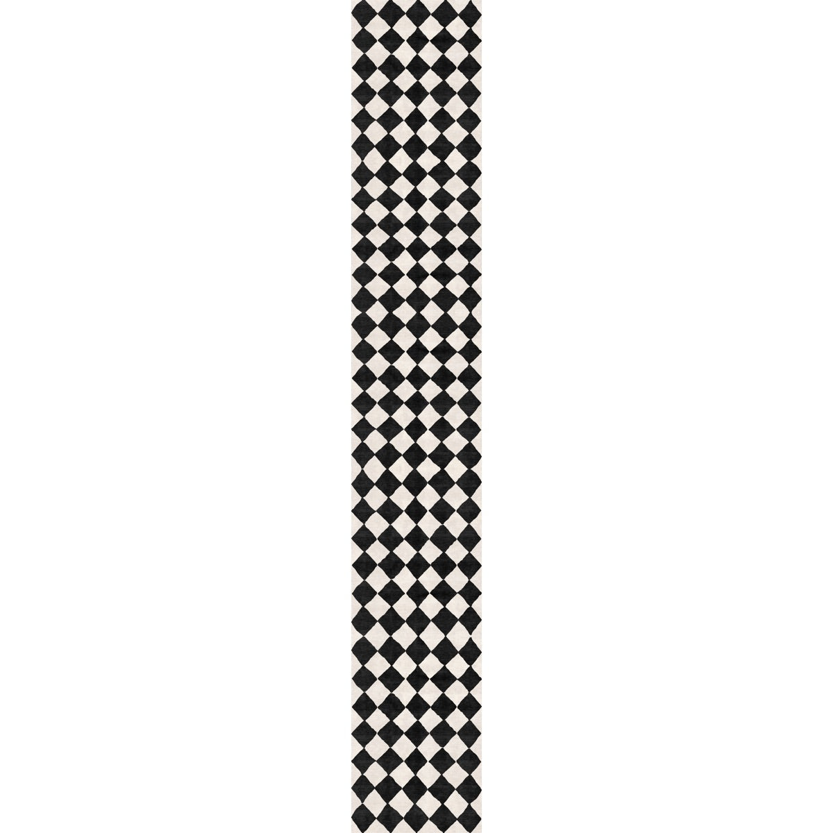 Trestres Checkered Black & Ivory Rug 