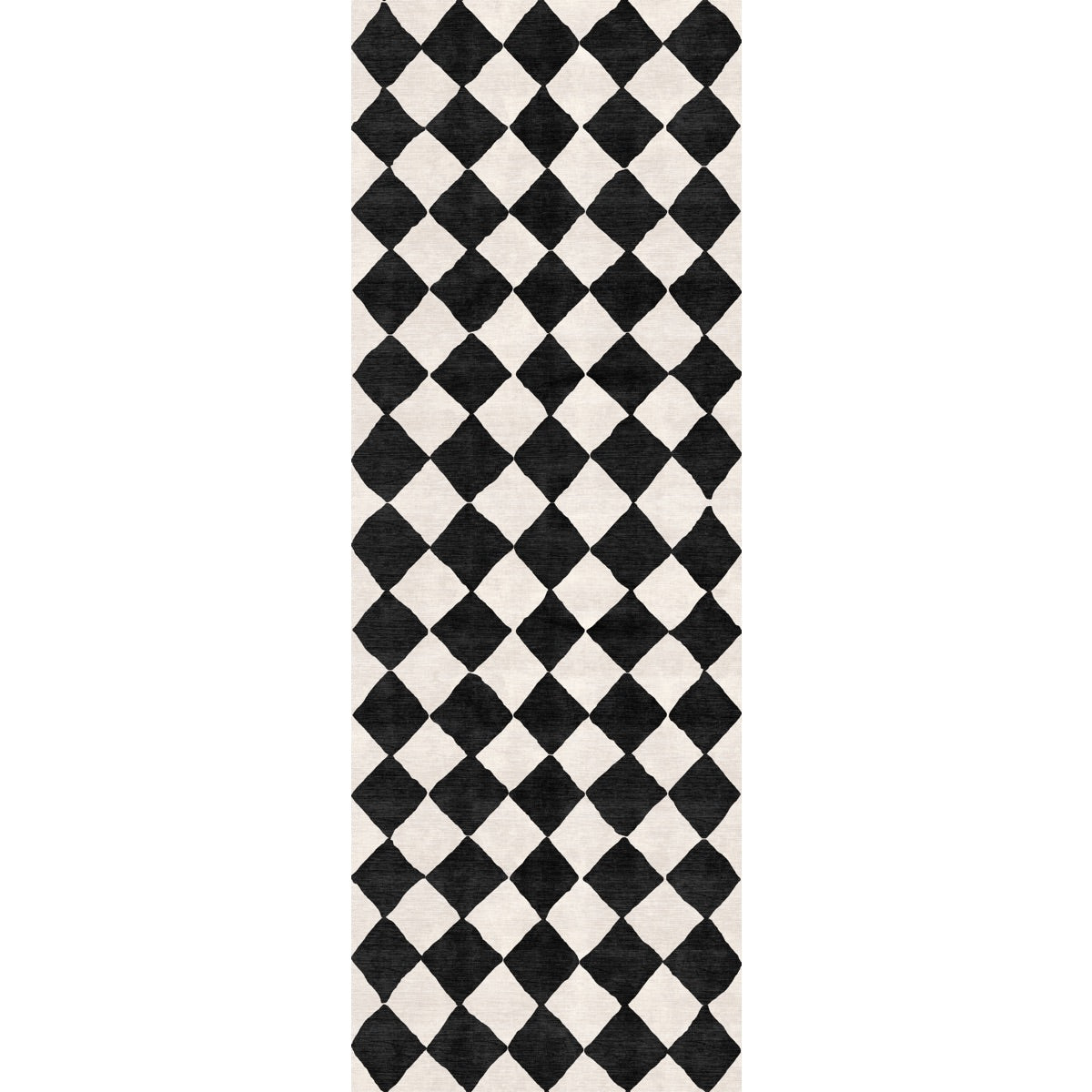Trestres Checkered Black & Ivory Rug 
