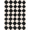 Trestres Checkered Black & Ivory Rug – Moroccan Minimalist Washable Rug