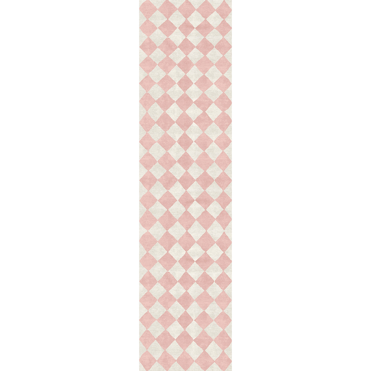 Trestres Checkered Malibu Pink & Ivory Rug 