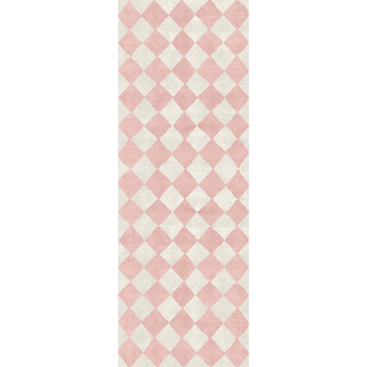 Trestres Checkered Malibu Pink & Ivory Rug 