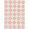 Trestres Checkered Malibu Pink & Ivory Rug – Moroccan Minimalist Washable Rug