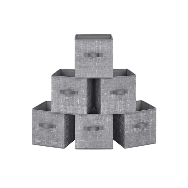 SONGMICS Non-Woven Fabric Storage Cubes with Double Handles 