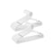 SONGMICS Plastic Hangers with Wide Shoulder Notches Pack of 50