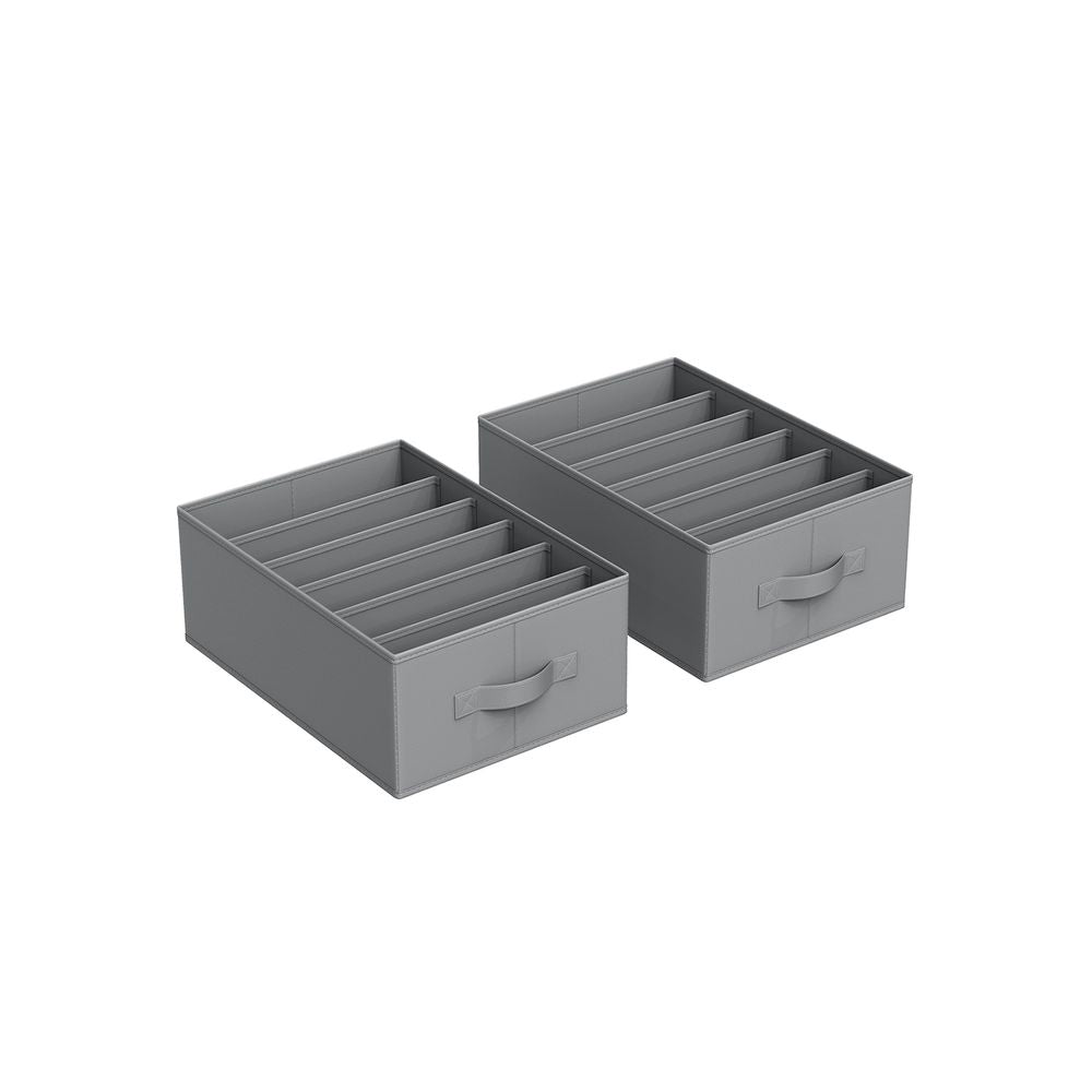 SONGMICS Wardrobe Clothes Organizer with 6 Grids 