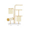 SONGMICS Jewelry Stand with Metal Frame, 2 Earring Boards, 4 Hanging Rods