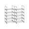 SONGMICS Set of 2 Metal Shoe Storage Organizer with 5 Shelves