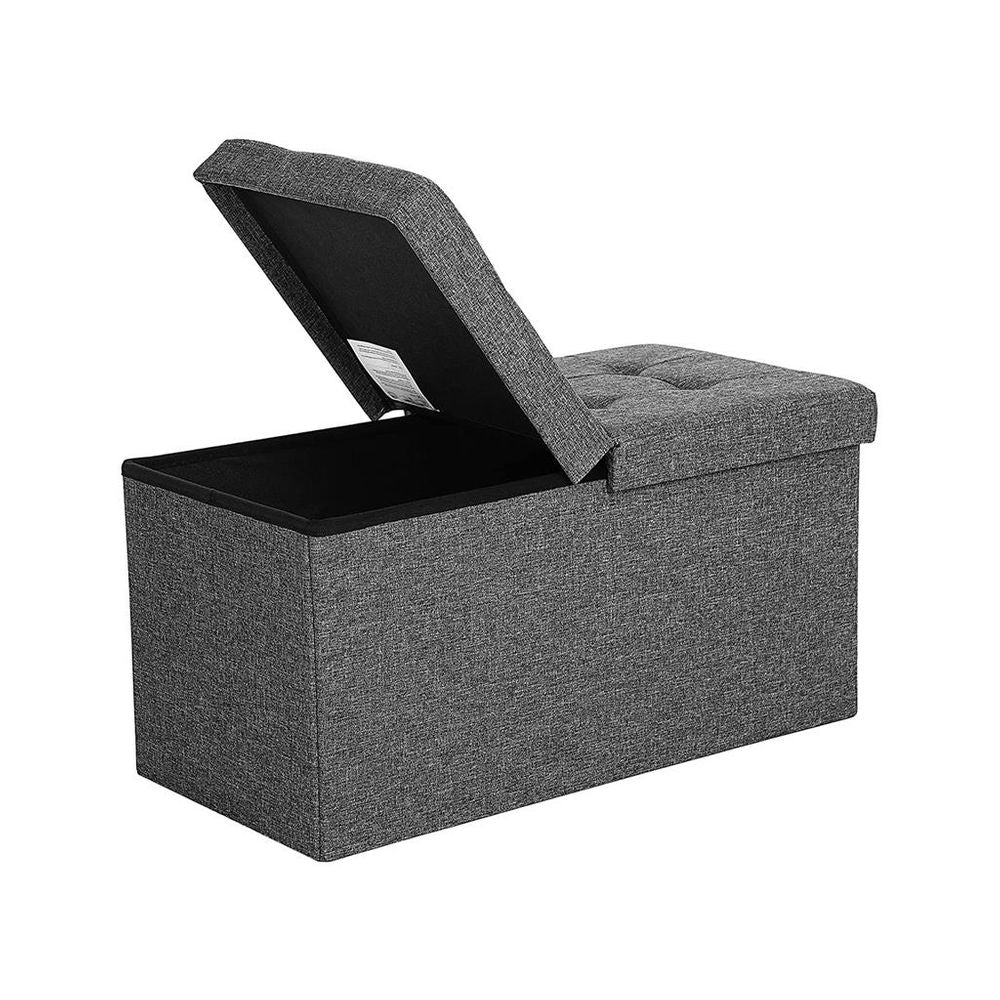 SONGMICS Foldable Storage Ottoman 