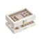 SONGMICS Stackable Jewelry Trays with Glass Lid