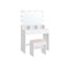 VASAGLE Vanity Desk with Mirror and Lights