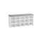 VASAGLE Shoe Bench with Cushion,15 Compartments