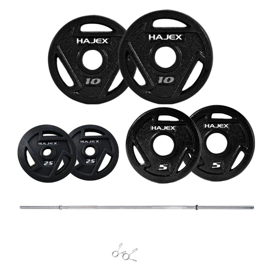 HAJEX Tri Grip Cast Iron Weight Plates 