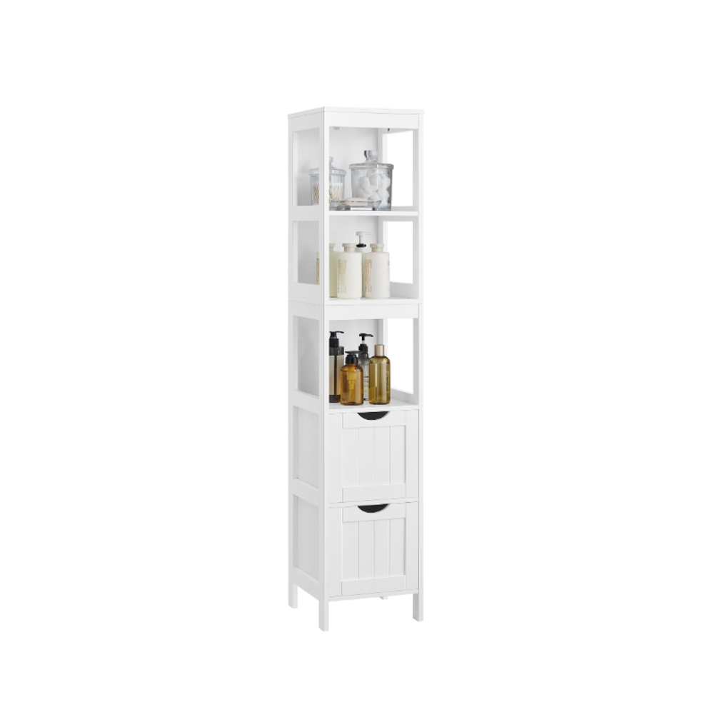 VASAGLE Bathroom Floor Cabinet with 2 Removable Drawers 