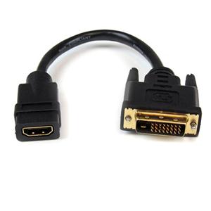 StarTech.com 8in HDMI?® to DVI-D Video Cable Adapter - HDMI Female to DVI Male 