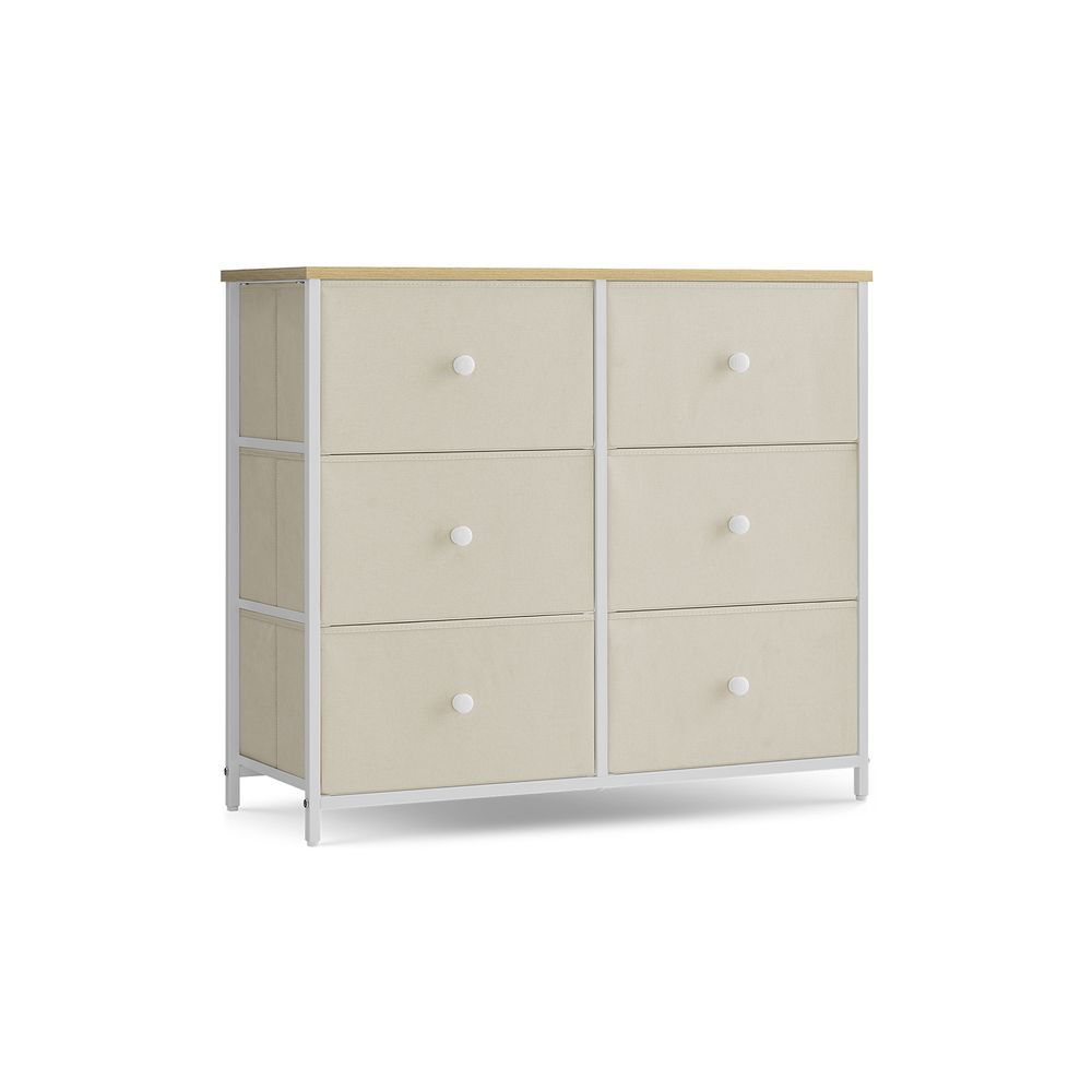 SONGMICS Closet Fabric Dresser with Metal Frame 