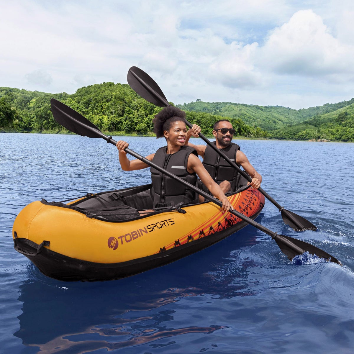 Tobin Sports Wavebreak Inflatable 2-person Kayak 