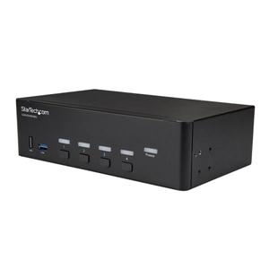 4 Port HDMI KVM Switch - 4K 30Hz - Dual Display 