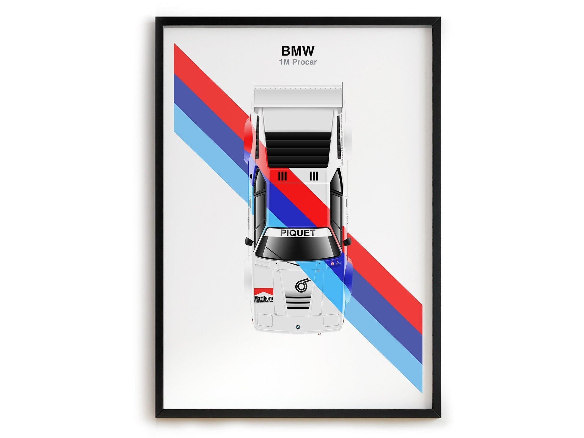 Poster Formel 1 Rennwagen Helm Rennfahrer Name Unterschrift I Deko Print ohne Rahmen 