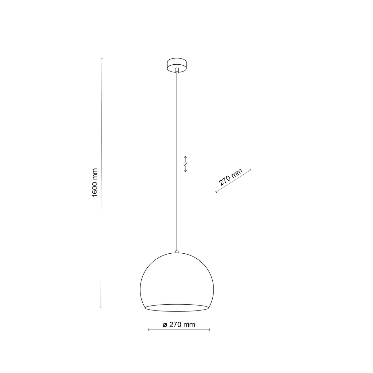 ZOE Mid-Century Modern Dome Pendant Light for Kitchen Island & Dining Table