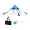 20 x 20 Feet Beach Canopy Tent with UPF50+ Sun Protection and Shovel-Blue
