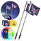 VEVOR 2 PCS 3 FT Whip Light, APP & RF Remote Control Led Whip Light, Waterproof RGB Chasing Lighted Whips with 4 Flags, for UTVs, ATVs, Motorcycles, RZR, Can-am, Trucks, Off-road, Go-karts
