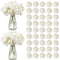 VEVOR 105 Pcs Artificial Silk Hydrangea Flowers 9.8 In Bouquet Arrangement White