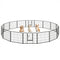 16 Panel 24/32/40 Inches Height Dog Playpen with Lock and Large Door-24 inches