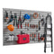 VEVOR 8 x 4 ft Slat Wall Paneling PVC Grey Garage Slatwall with Accessories