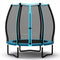 55 Inch Trampoline for Kids Toddler Mini Trampoline with Safety Enclosure Net - Blue