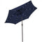 10 Feet Outdoor Patio Umbrella With Bright Solar LED Lights-Dark Blue