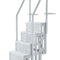 VEVOR 4-Step Grey Pool Ladder of 2 Handrails Supports 400 lb for 48-54 In Pool